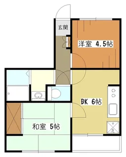 ハイツ昭栄【2階】の間取り
