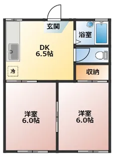 コーポ杉田No.1【1階】の間取り