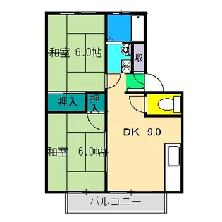 サンライフ西村【1階】の間取り