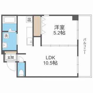 エルミタージュ難波南II【8階】の間取り