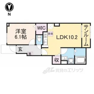アルカンシエル・ベル2【1階】の間取り