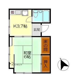 岡田ビル【3階】の間取り