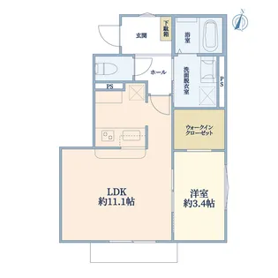 STUDIO AS HIYOSHI【1階】の間取り