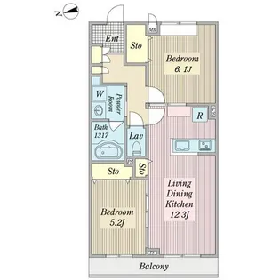ケイベルグ【3階】の間取り