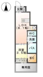 グレーシア皆春【1階】の間取り