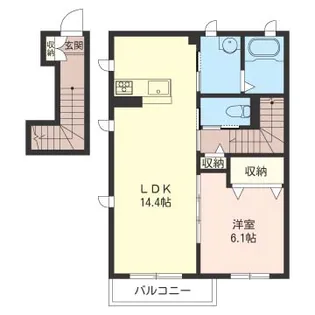 リラフォートC【2階】の間取り