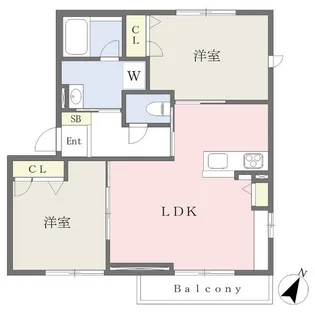 韮崎市龍岡町若尾新田シャーメゾン【1階】の間取り