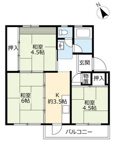 UR知立【3階】の間取り