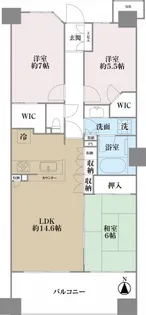 BELISTA板橋浮間舟渡【6階】の間取り