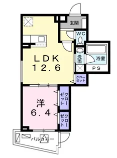 グランボヌール茗荷谷【1階】の間取り