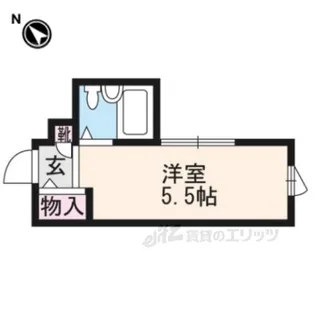 コスモ三条京阪【1階】の間取り
