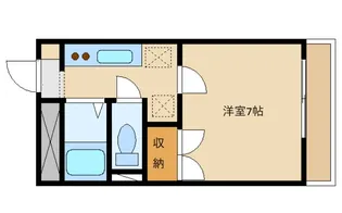 坂庭ハイツ【2階】の間取り