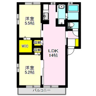 アルフェッカ【2階】の間取り