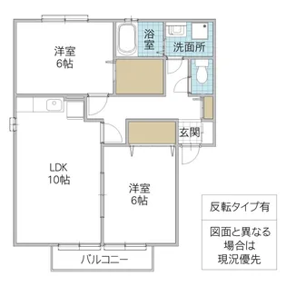 ガーデンビュー笠間 B棟【2階】の間取り