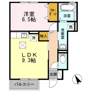 ロイヤルパークス【1階】の間取り