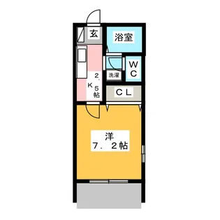 カルム鷺沼【1階】の間取り