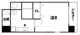 ハウスセゾン御所南【9階】の間取り