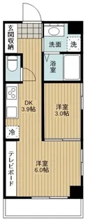 ノーブル平和大通り【6階】の間取り