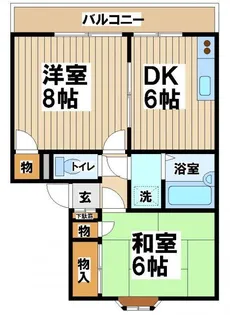 コーポ朝倉A【2階】の間取り