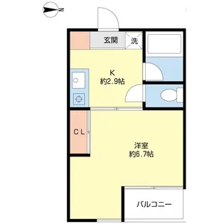 ヒルズ津田沼【1階】の間取り