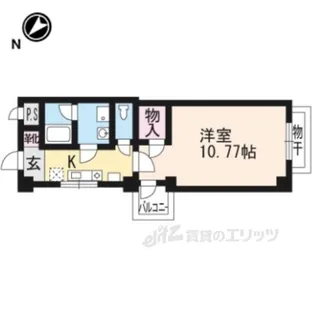 プラネシア星の子山科駅前【2階】の間取り