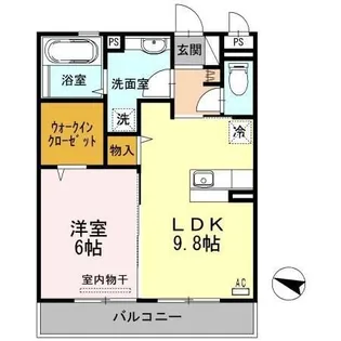 オッツ古賀島【3階】の間取り