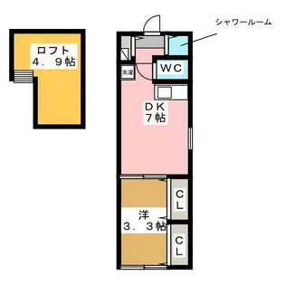 オークコート【2階】の間取り
