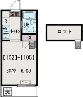 ベルメゾン志木【1階】の間取り