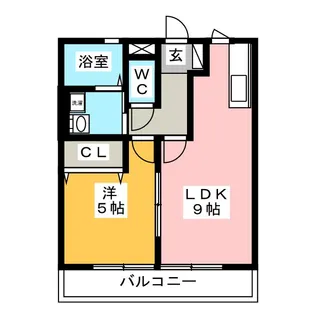 セジュール泉郷【1階】の間取り