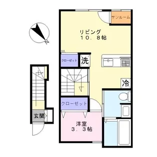 パークコート城東 A棟【2階】の間取り