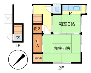 森アパート2【2階】の間取り
