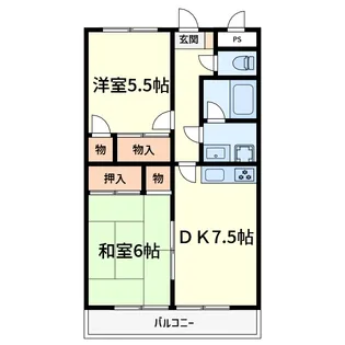 アトレーユ日吉台【1階】の間取り