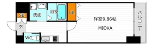 クローバーグランツ阿倍野【5階】の間取り