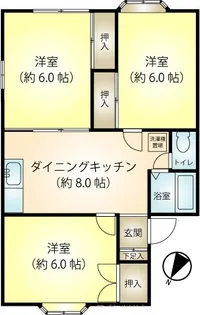 チップスアパート【2階】の間取り