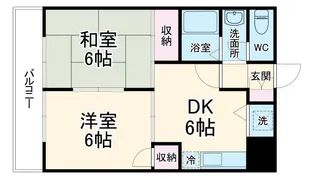 セレブリティ成田【5階】の間取り