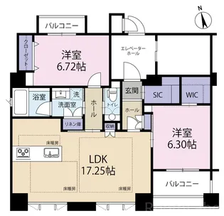 WECRAS高宮南【4階】の間取り