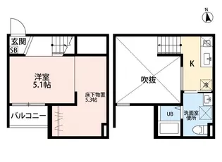 マクト鳥羽見【2階】の間取り