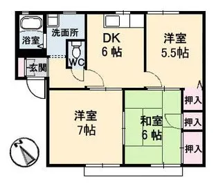 フレグランス新居 B棟【2階】の間取り