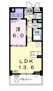 アリビオI【3階】の間取り