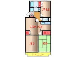 セントーサ西習志野I・II【3階】の間取り