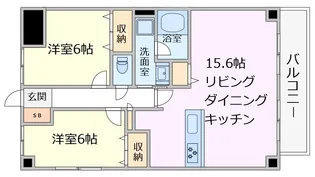 ゼファーシャン・ティオン蘇我弐番館【2階】の間取り