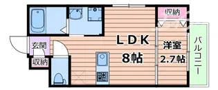 リアコート千里丘ISOUTH【2階】の間取り