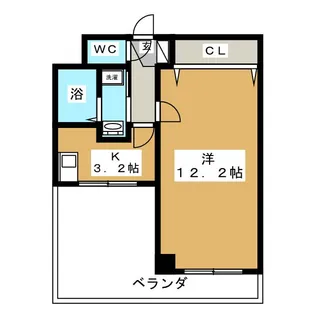 クロート第6【3階】の間取り