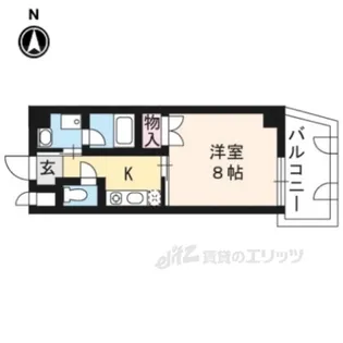 ルピナス北山【4階】の間取り