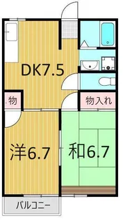 メイプルM【2階】の間取り