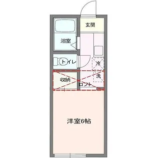 ハイツメルローズ【1階】の間取り