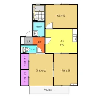 ウインドワード【1階】の間取り
