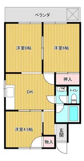 マンションピュア【2階】の間取り