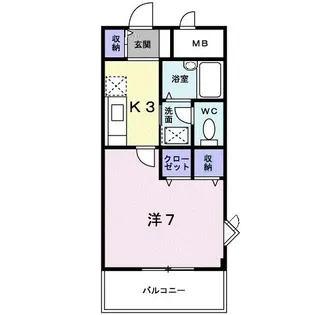 アクロス【5階】の間取り