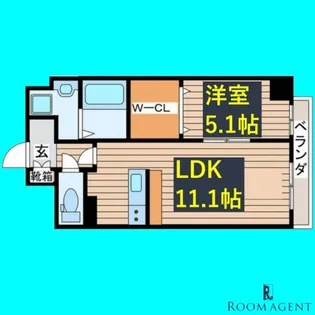 パークレジデンス汐路町【1階】の間取り